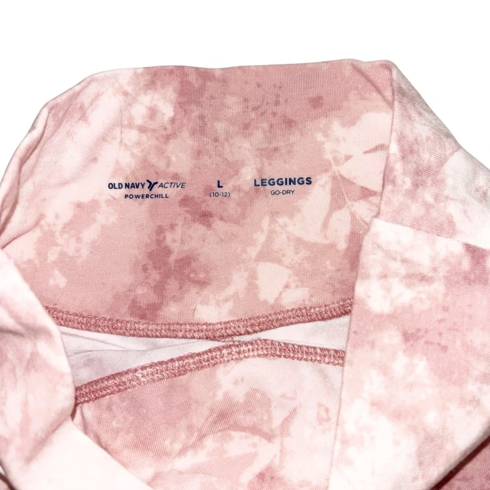 Old Navy Active girls pink tie dye leggings